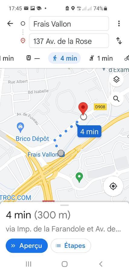 Grand Appartement 3 Chambres Avec Clim Et Balcon Μασσαλία Εξωτερικό φωτογραφία
